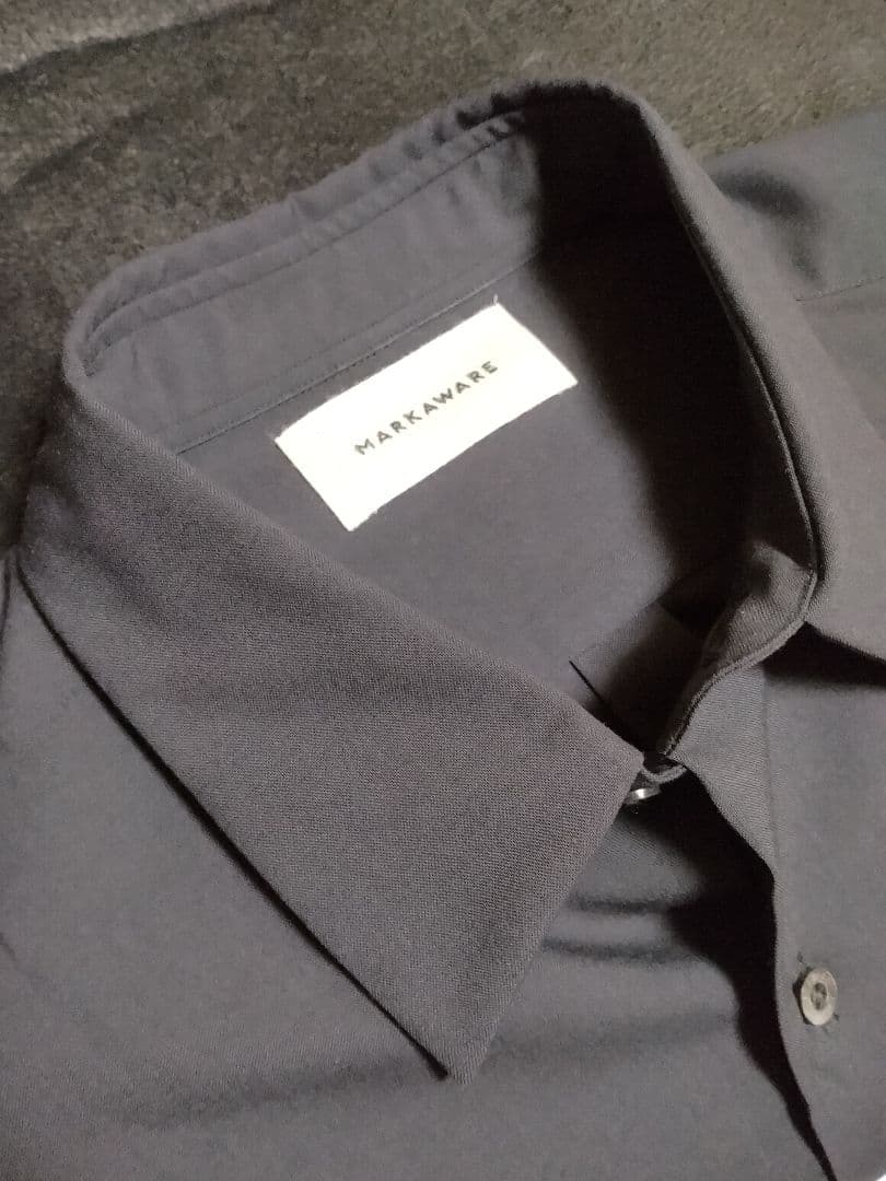 マーカウェア オーガニックウール 2/80トロピカル コンフォートフィットシャツ