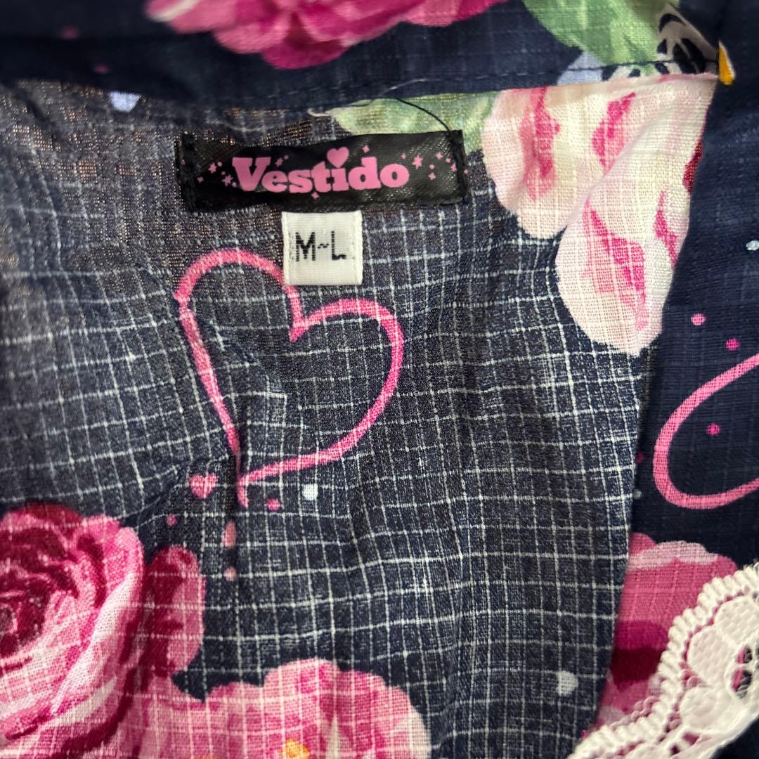 花柄浴衣ドレス 160