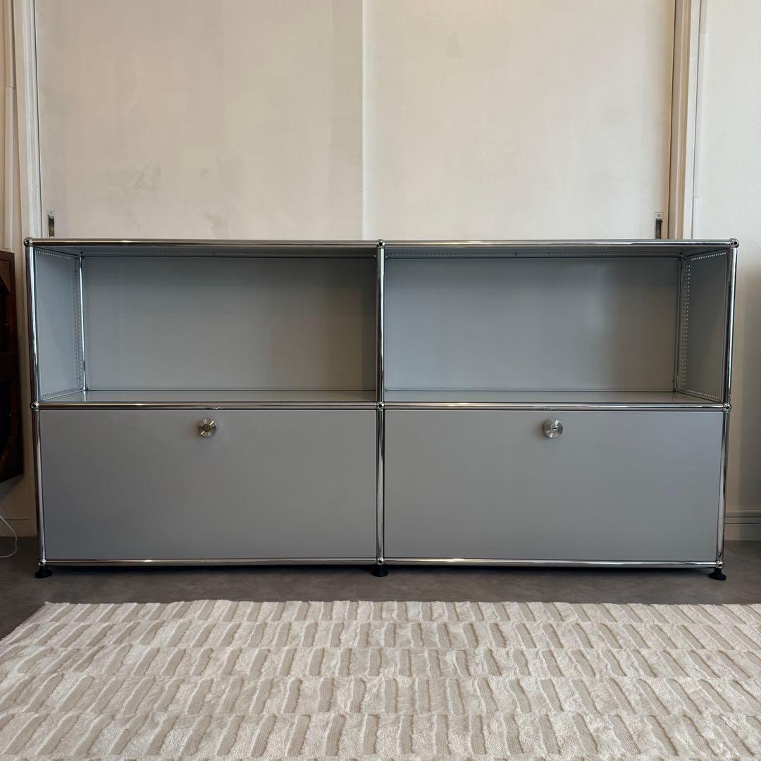 【美品】USMハラー 2列2段 ライトグレー マットグレー 奥行き25