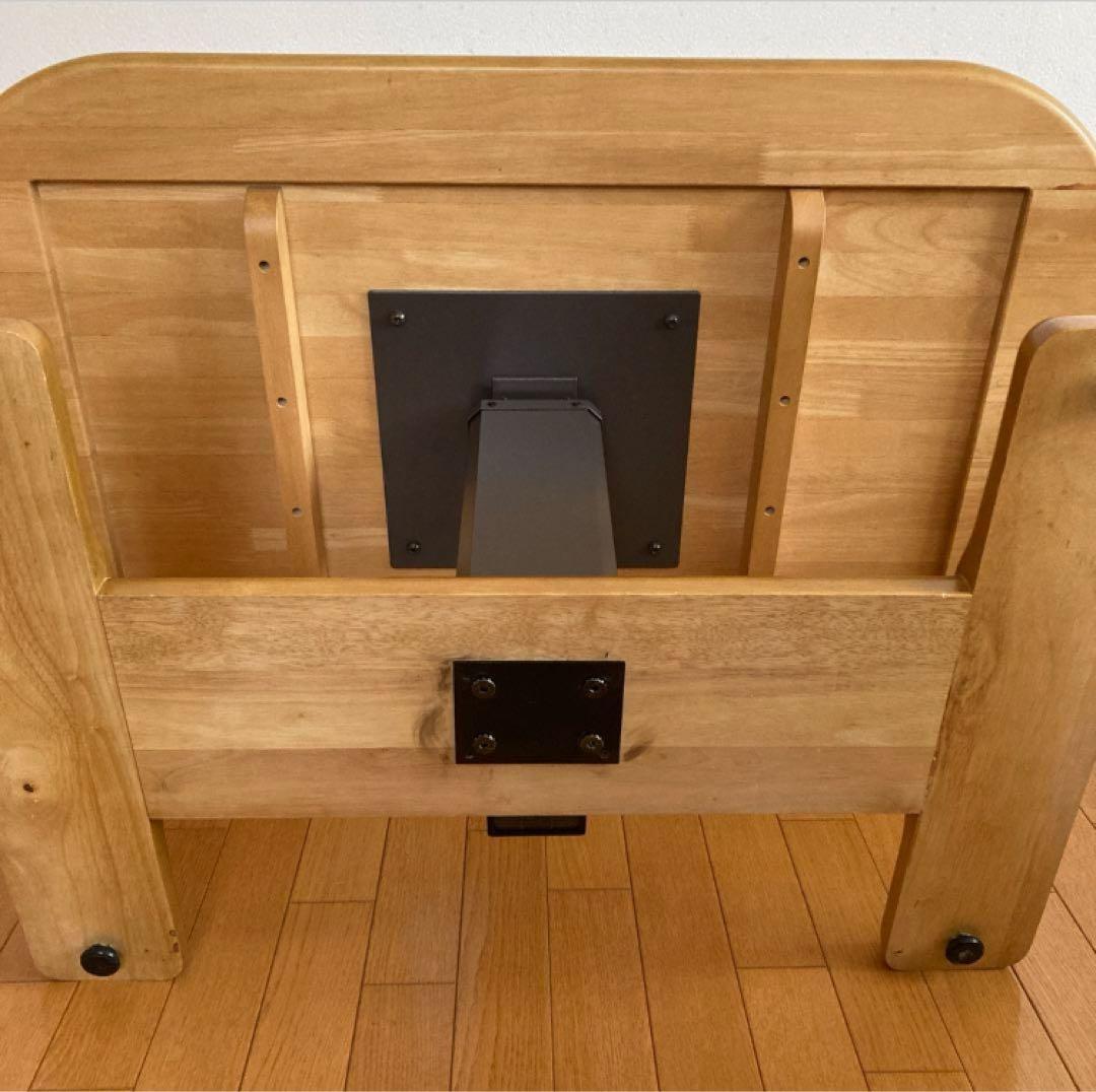 センターテーブル　高さ調節可能 ブラウン