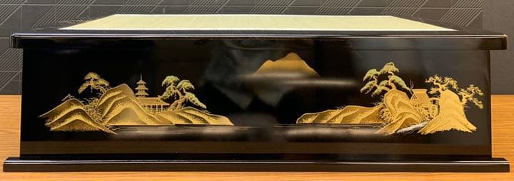 85 金箔山水　高床台　飾り台　台　五月人形