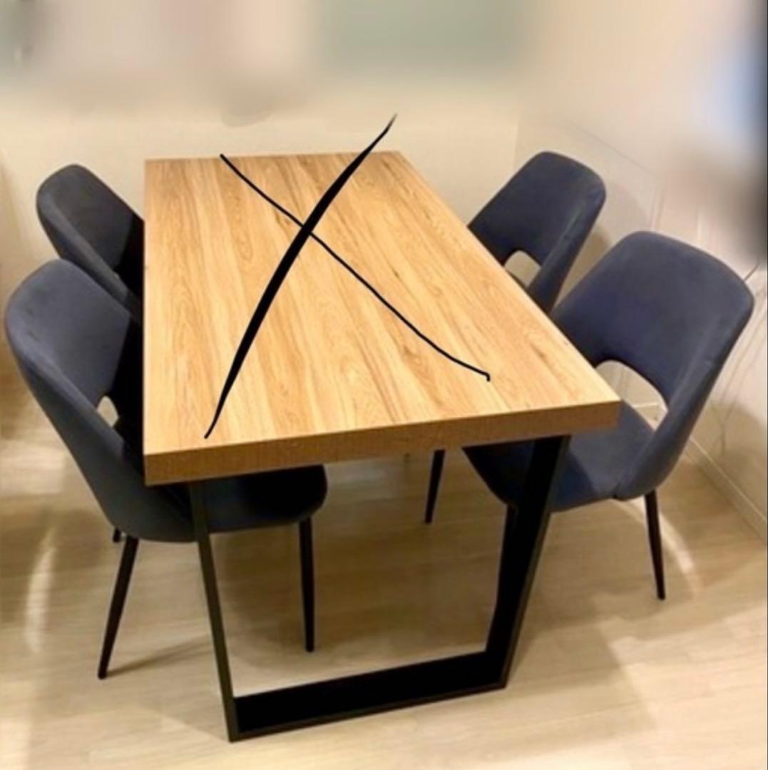 引取り限定！ファブリック ダイニングチェア 4脚セット