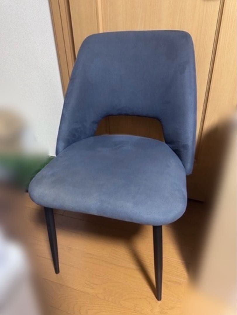 引取り限定！ファブリック ダイニングチェア 4脚セット