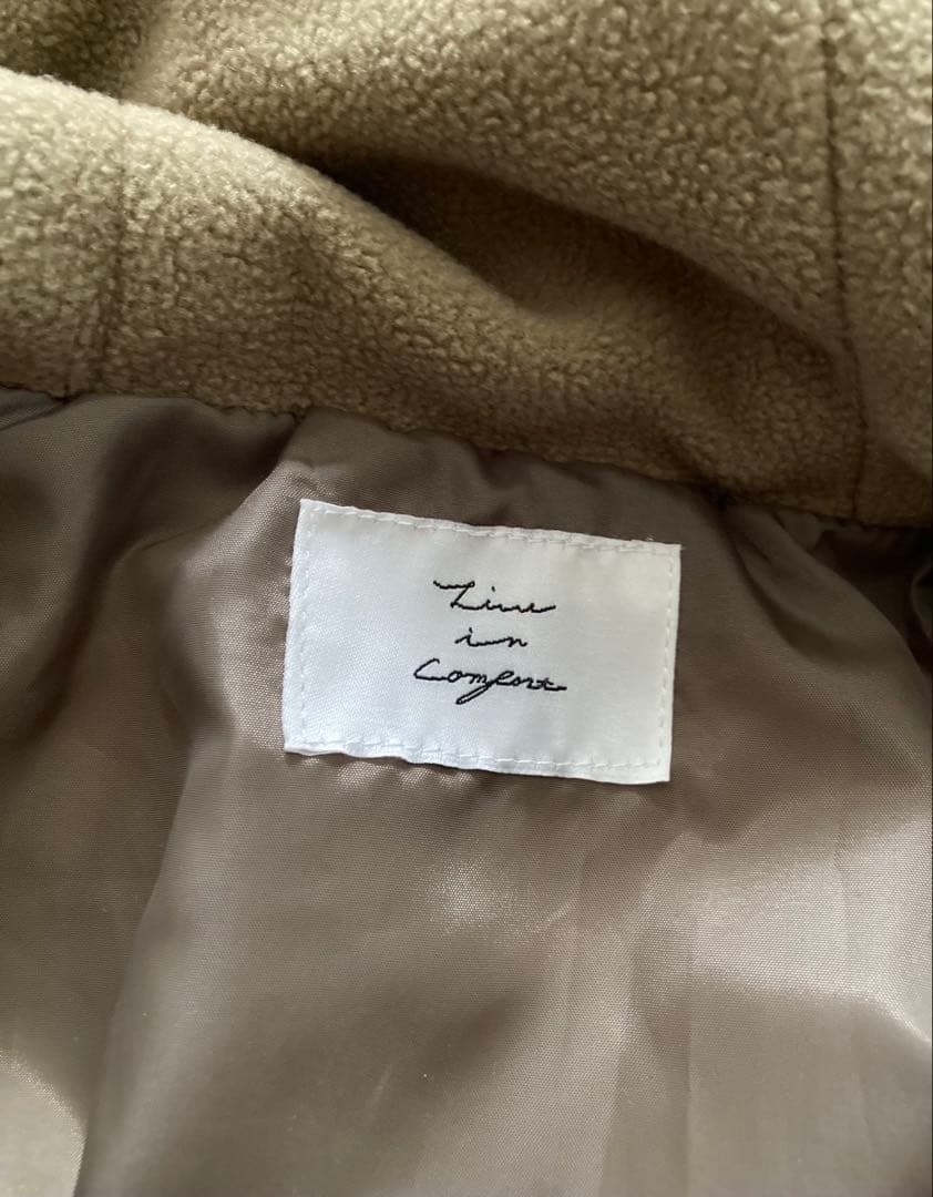 Live in comfort くぼっちコラボ ロングダッフルダウンコート M