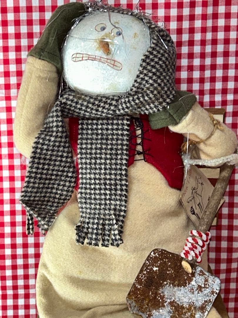 アメリカの作家Sew be it ソービーイットスノーマンカントリードール