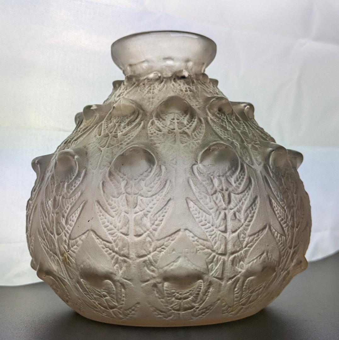 希少な出品★ルネ・ラリック フジェール 1913 初期作品 花瓶 16cm