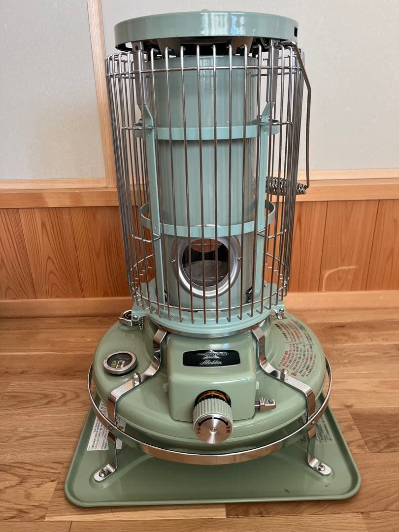 Aladdin ミントグリーン 灯油ストーブ