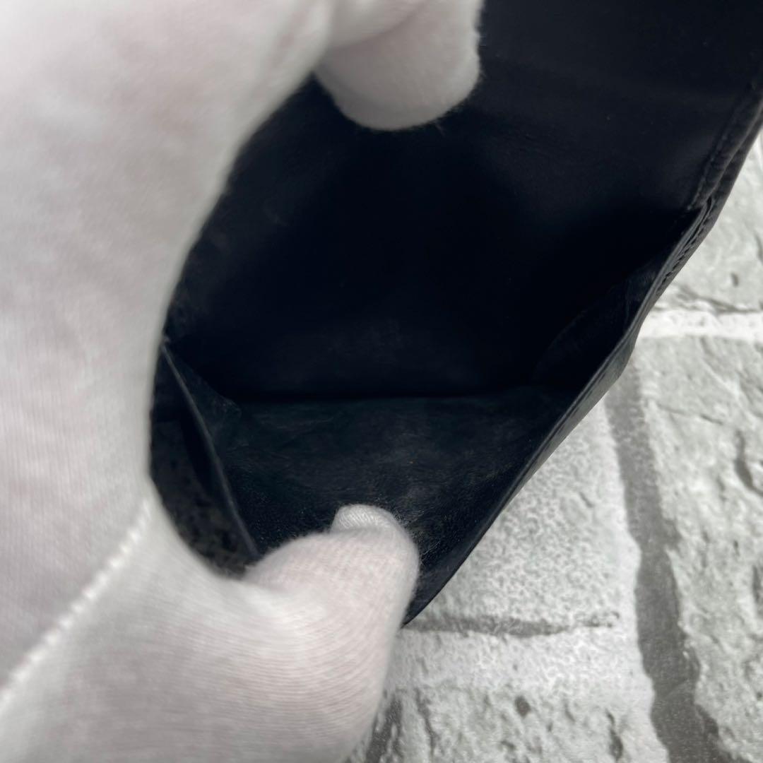 箱付き美品✨グッチ 二つ折り財布 コンパクトウォレット GGキャンバス ブラック