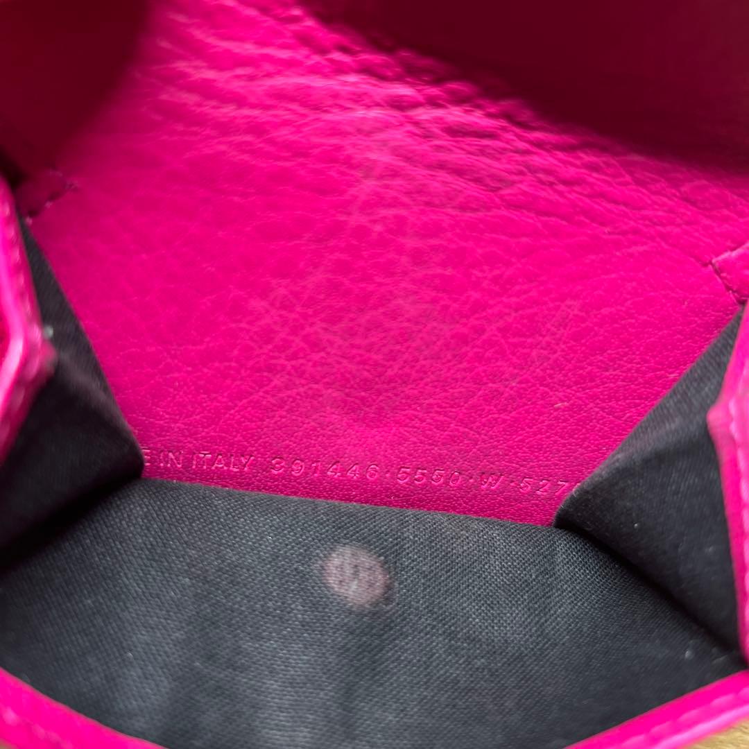 BALENCIAGA ピンク 三つ折り財布