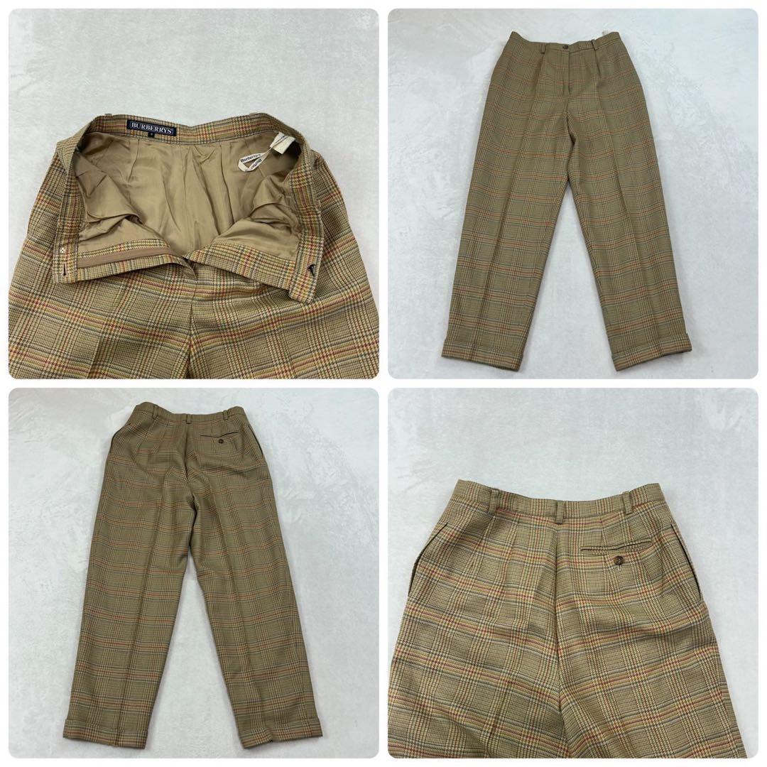 J227 M バーバリー スーツ上下 ベージュ イエロー レディース