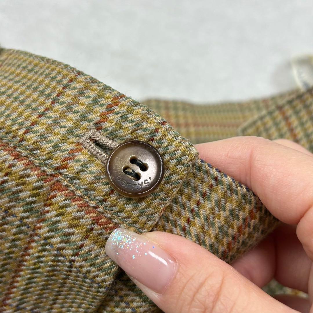 J227 M バーバリー スーツ上下 ベージュ イエロー レディース