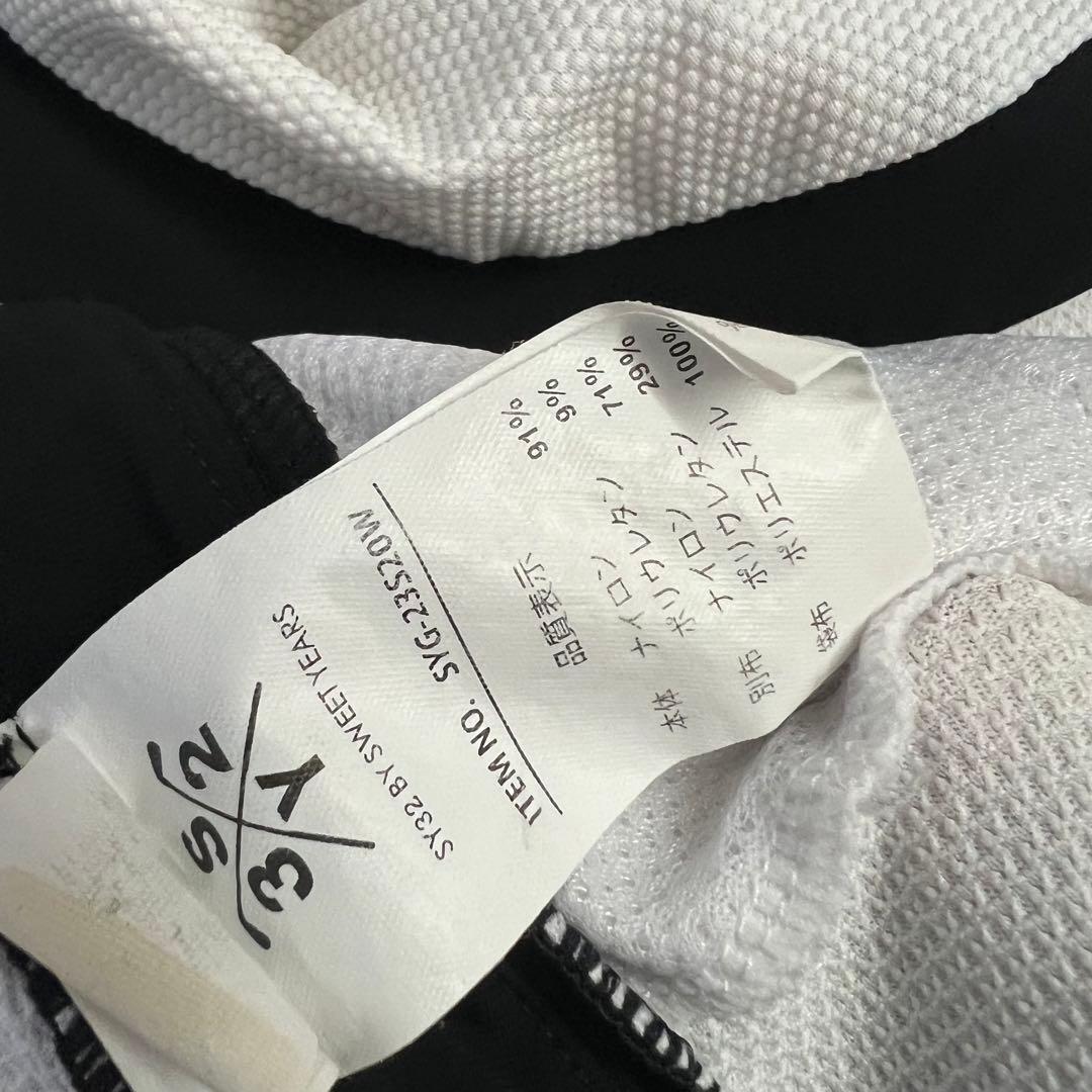 SY32 Sweet Years Golf ワンピース　ゴルフ　ハイネック　白黒