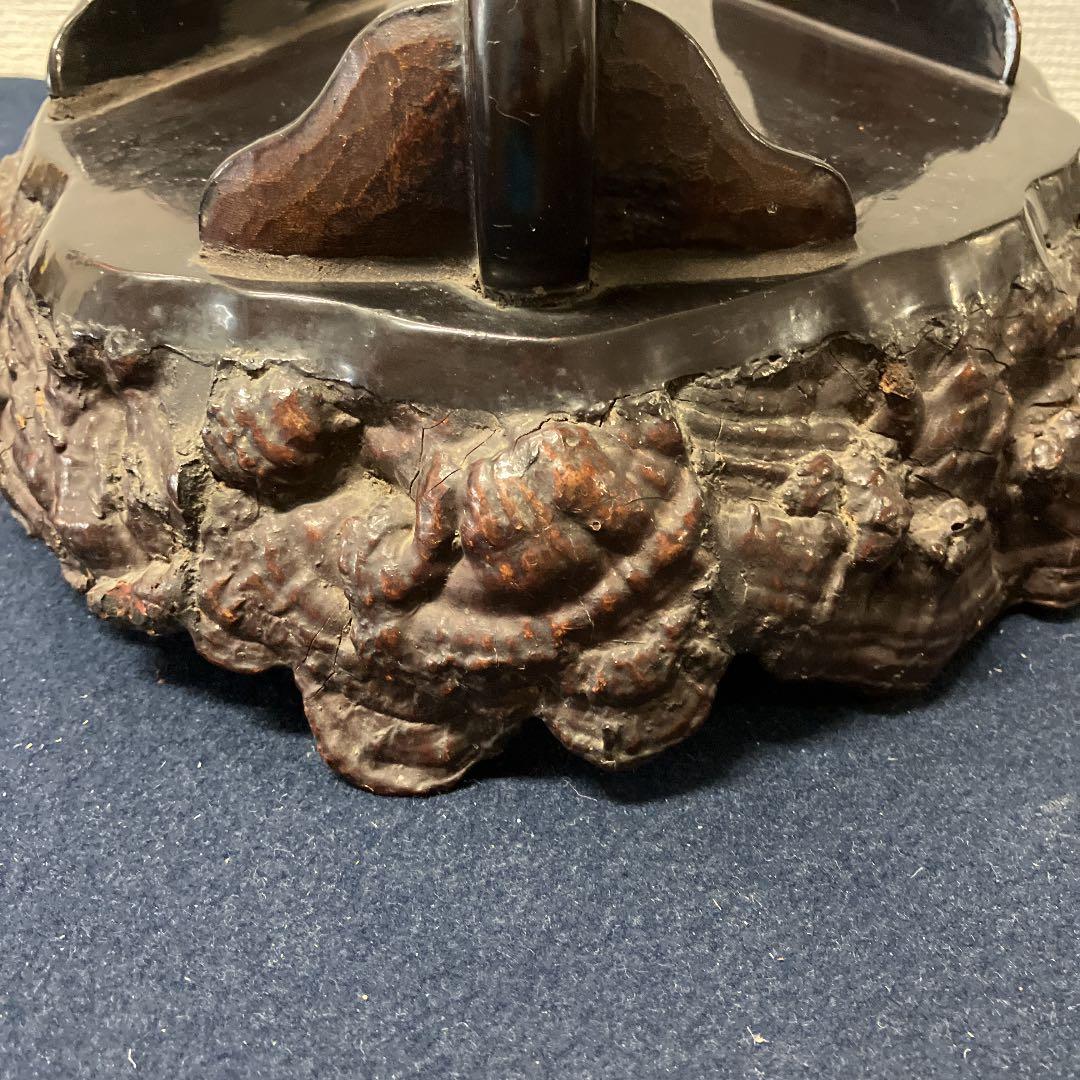 漆器　猿のこしかけの盛器