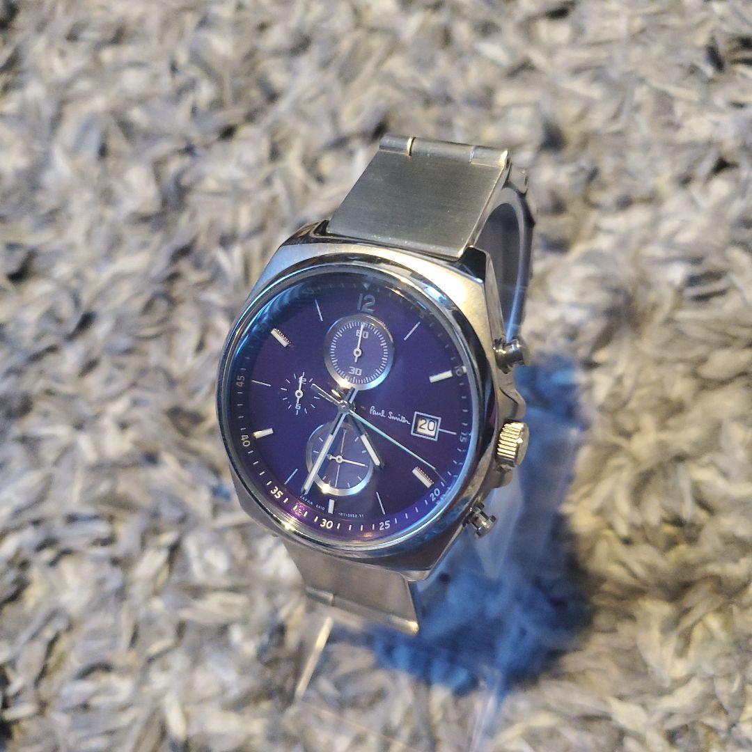 ポールスミスPaul Smith クォーツ腕時計 パープル クロノグラフ