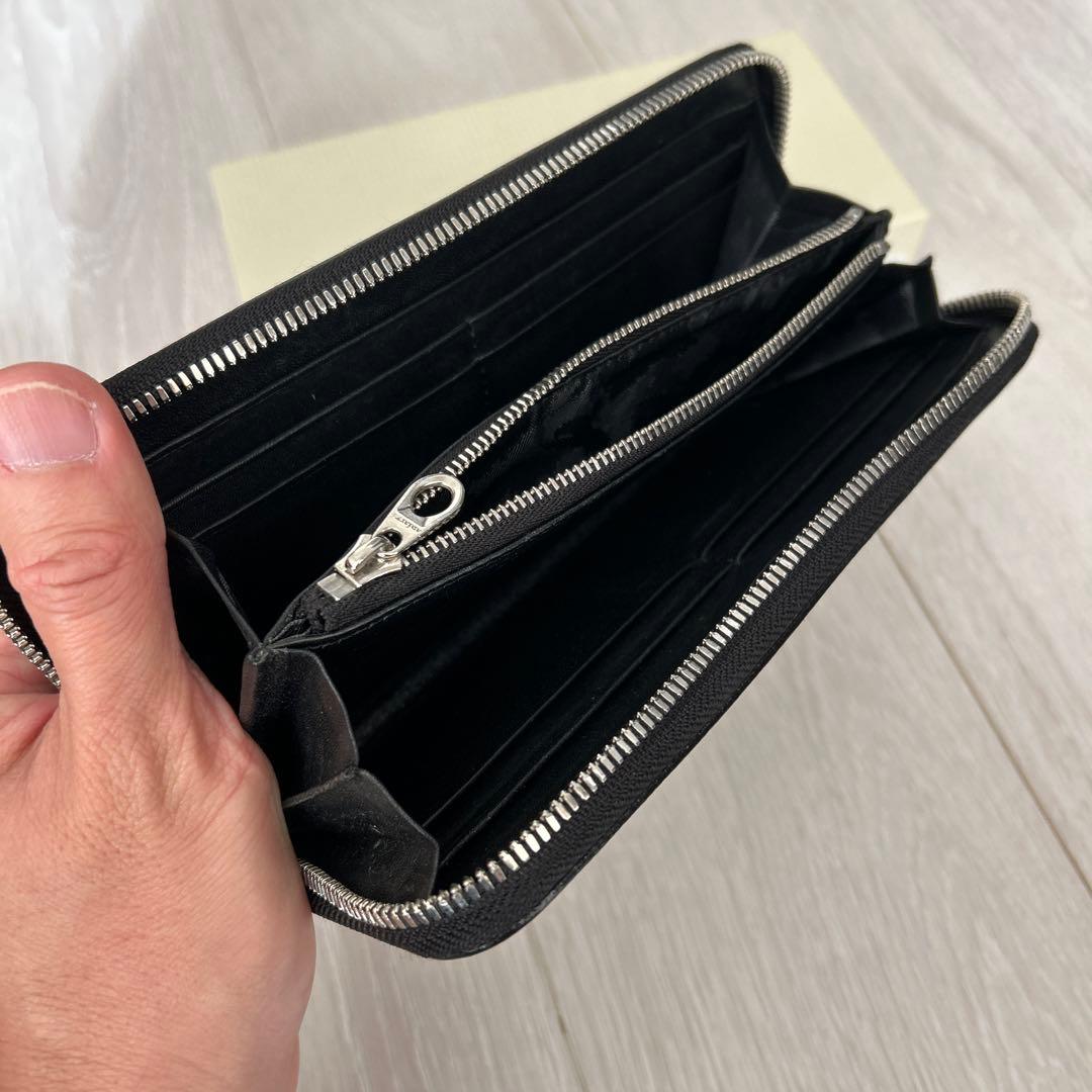 aniary ブラック レザー 長財布