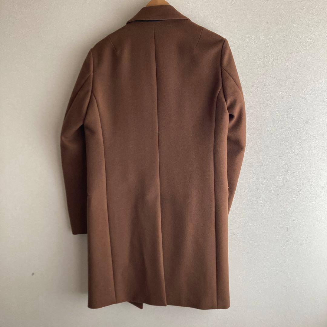 ATTACHMENT ブラウン チェスターコート　ウールカシミヤ