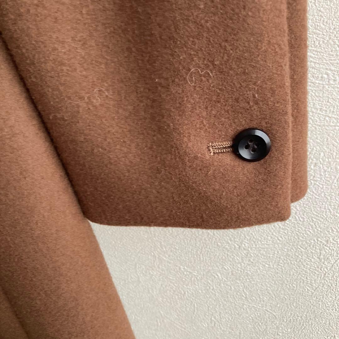 ATTACHMENT ブラウン チェスターコート　ウールカシミヤ