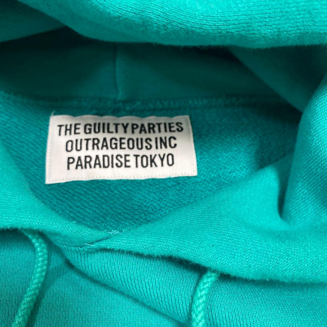 ワコマリア ミドルウエイト フーディー ターコイズ Lパーカーティファニーブルー