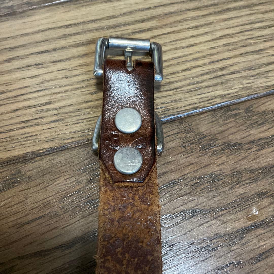 良品 HTC フラワースタッズ ナローベルト イエローストーン 32inch