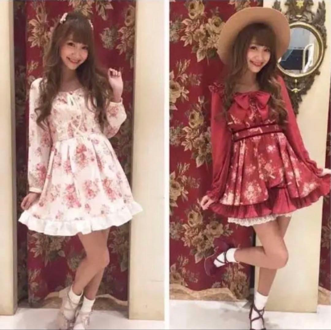 花柄ピンクワンピース　リズリサ　LIZLISA