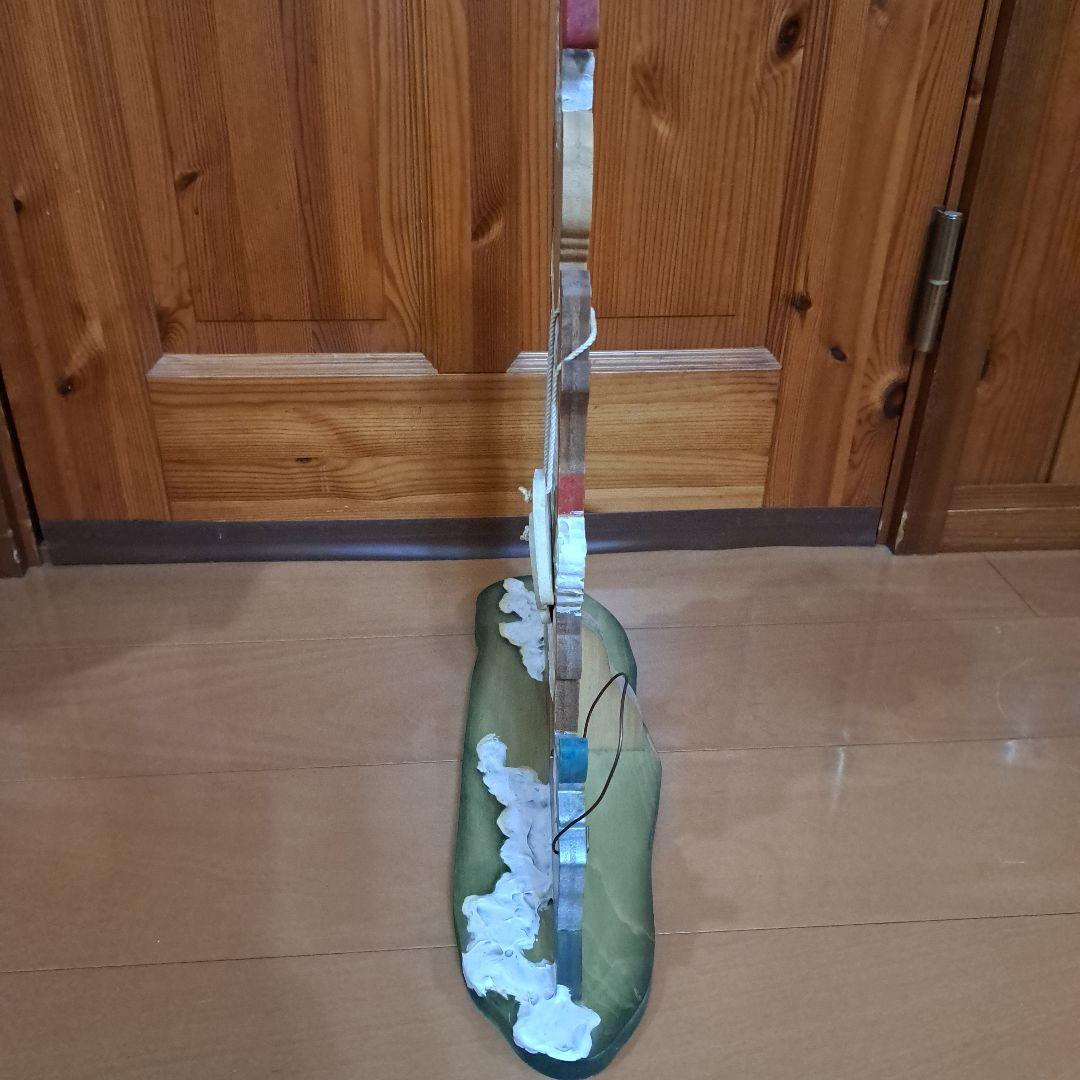 トールペイント作品　サンタ帽のクマの置物