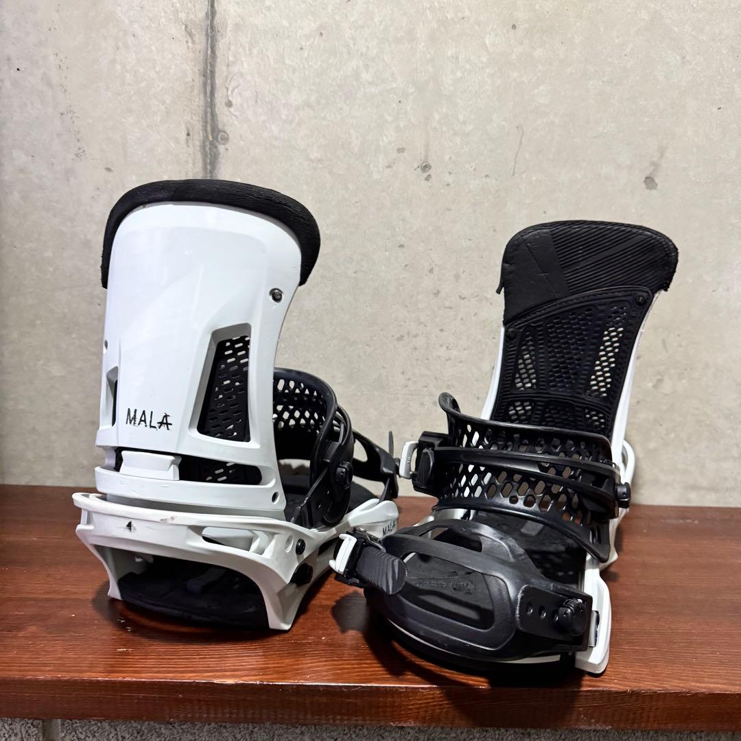 BURTON MALAVITA ホワイト スノーボードビンディング　21-22
