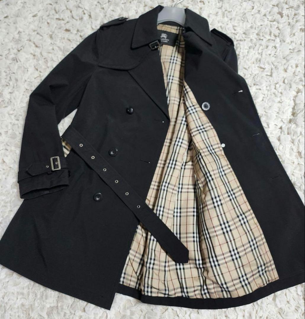 バーバリー　トレンチコート　ブラック　L