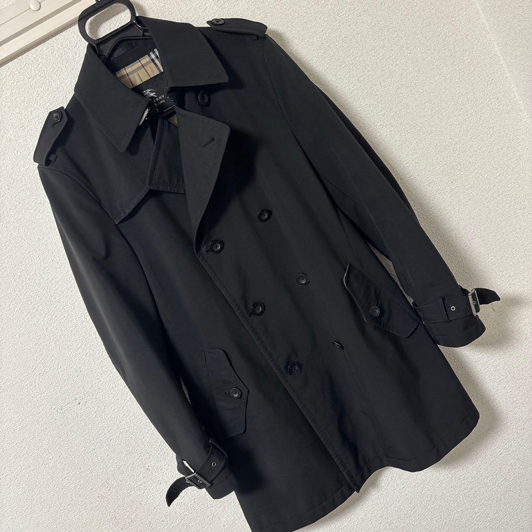 バーバリー　トレンチコート　ブラック　L
