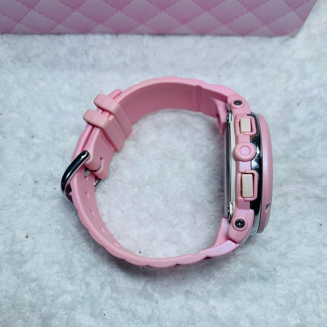 ⭐️極美品ハローキティ baby-g ピンク、ケース、箱、台、説明書、タグ付き