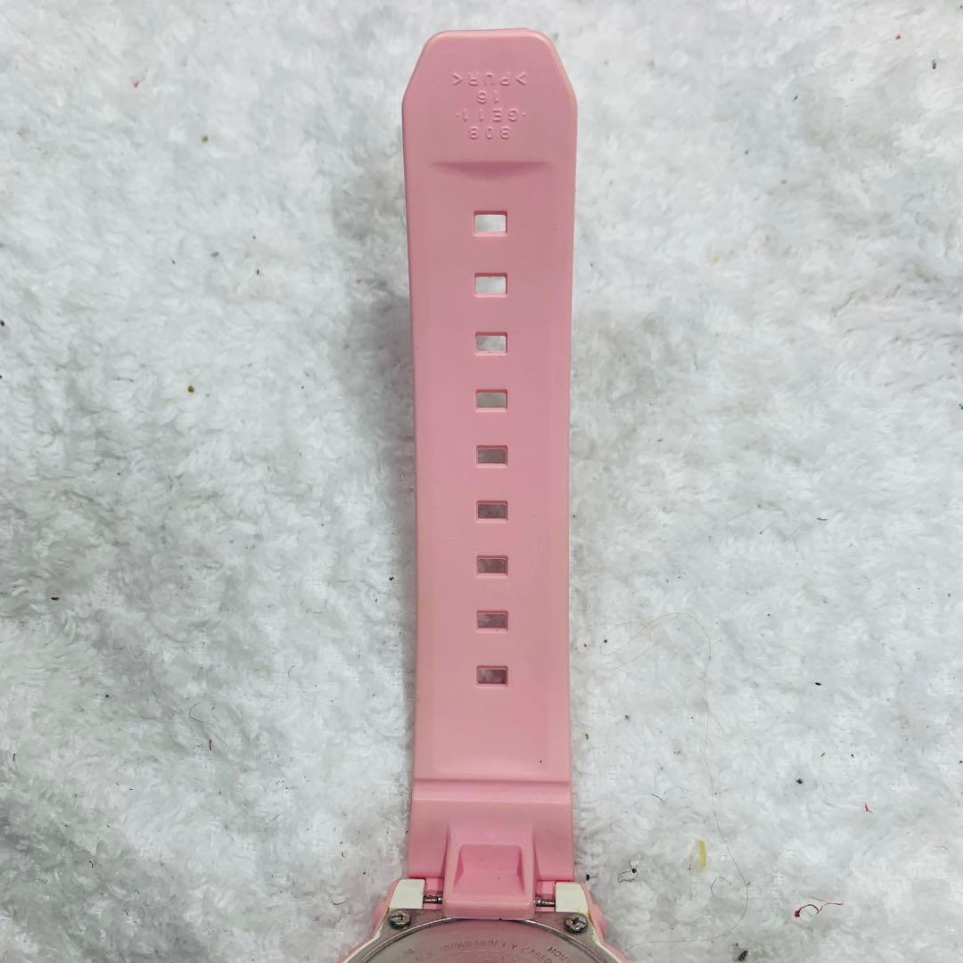 ⭐️極美品ハローキティ baby-g ピンク、ケース、箱、台、説明書、タグ付き