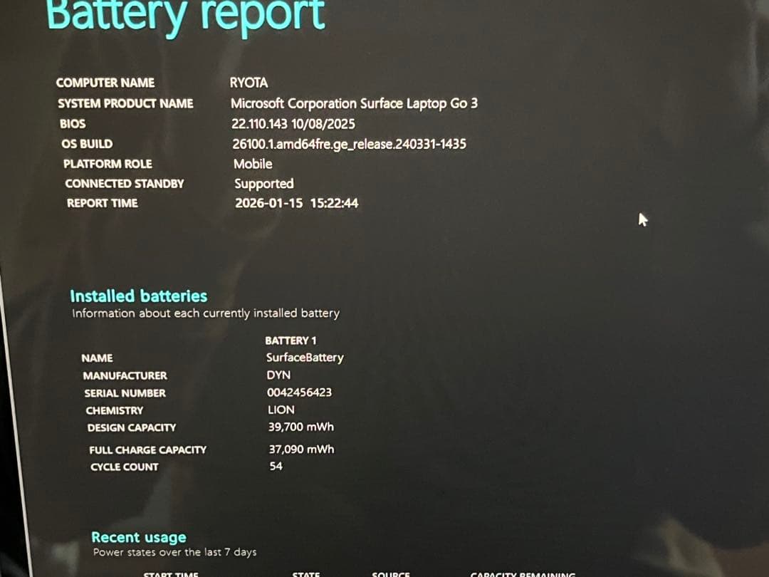 Microsoft Surface Laptop Go 3シルバー