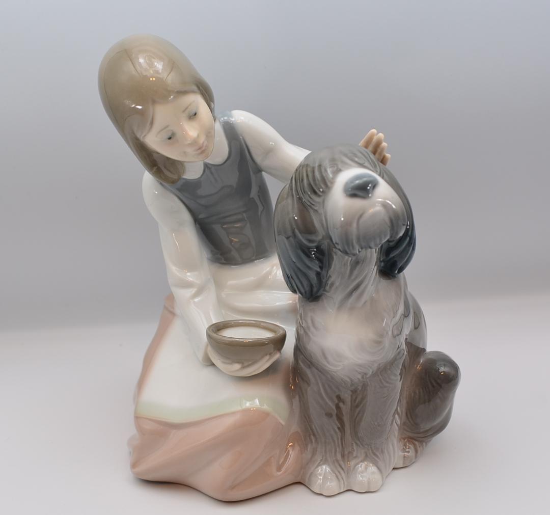 食事の時間　＃1334　★リヤドロ　スペイン　光沢仕上　ポーセリン　ヴィンテージ