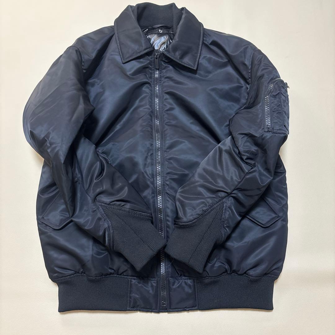 ユニクロ UNIQLO +J ダウンオーバーサイズリブブルゾン 黒　Lサイズ