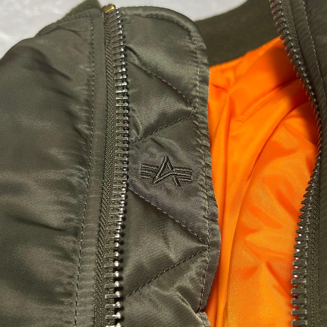 【ALPHA】MA-1 フライトジャケット カーキ 赤タグ JAPANSPEC