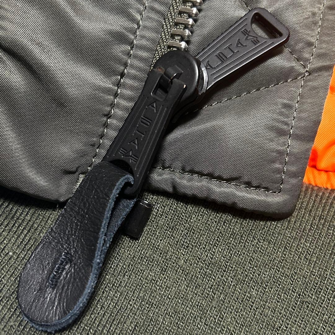 【ALPHA】MA-1 フライトジャケット カーキ 赤タグ JAPANSPEC