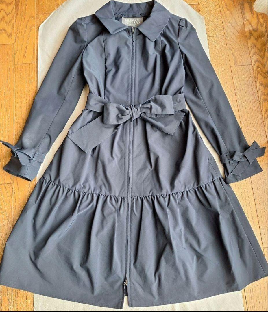 【FRANCO FERRARO 】スプリングコート リボン　M　可愛い　極美品