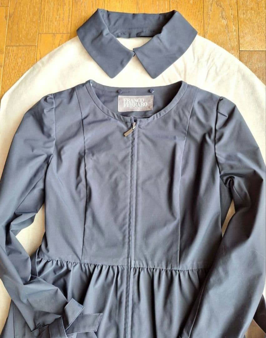 【FRANCO FERRARO 】スプリングコート リボン　M　可愛い　極美品