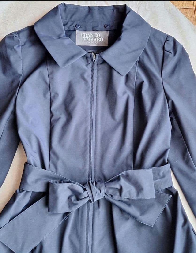 【FRANCO FERRARO 】スプリングコート リボン　M　可愛い　極美品