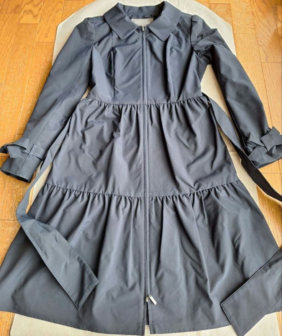 【FRANCO FERRARO 】スプリングコート リボン　M　可愛い　極美品