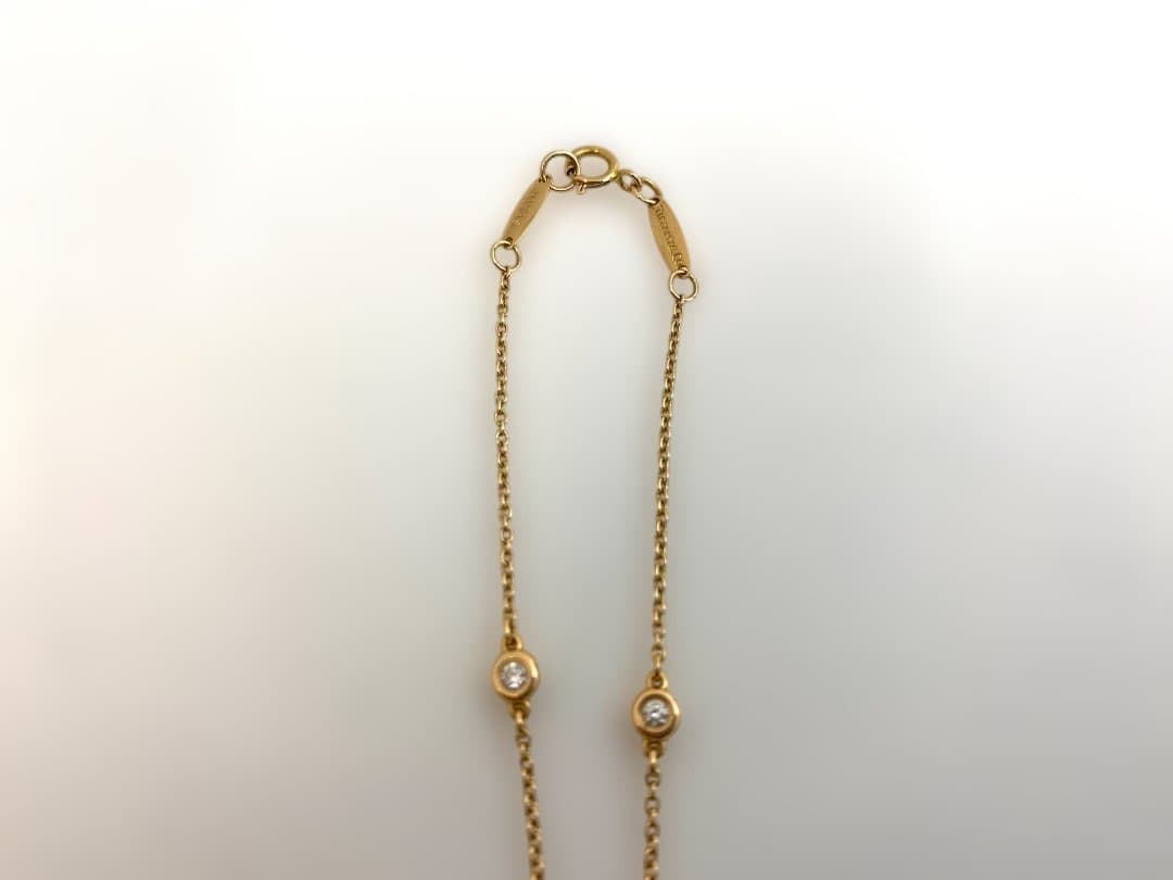 10日まで限定値下げ ティファニー バイザヤード 3Pダイヤ ブレスレット PG