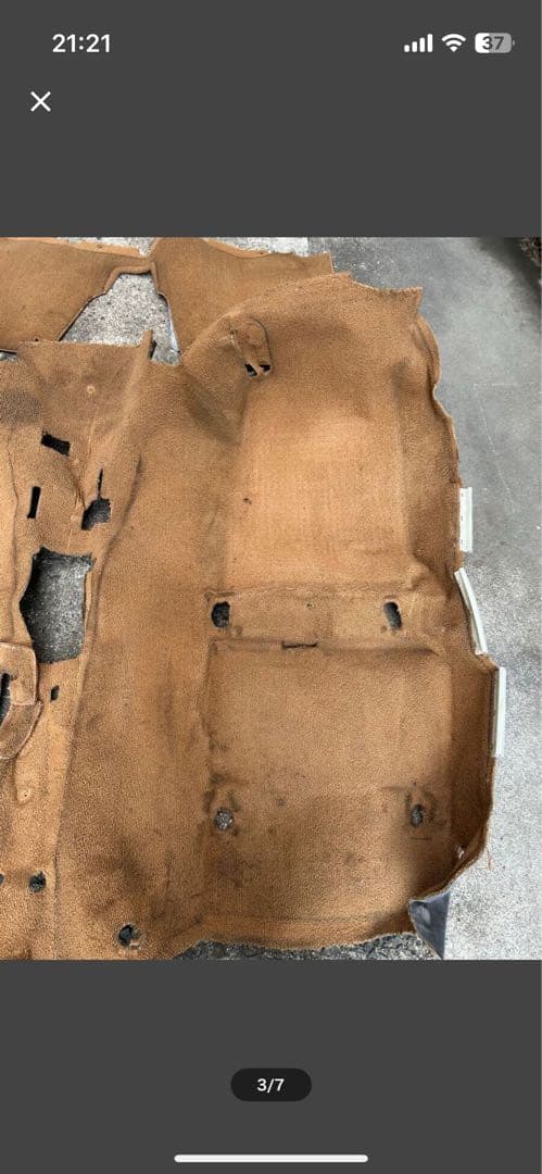 ユーノスロードスター　Vスペシャル フロアカーペット　タンカラー