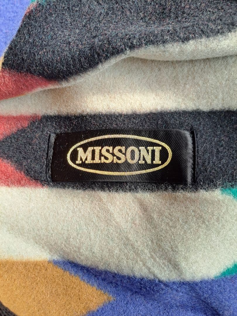 ✨ミッソーニ毛布【最高級メリノウール70%★メリノラムウール30%】140×20