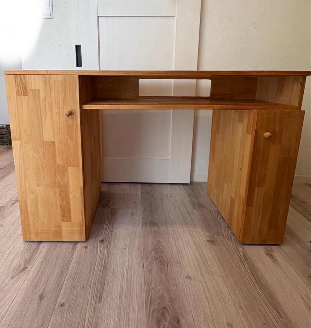 ネイルサロン開業　オーダーネイルデスク/作業台北欧ナチュラル無垢パイン材