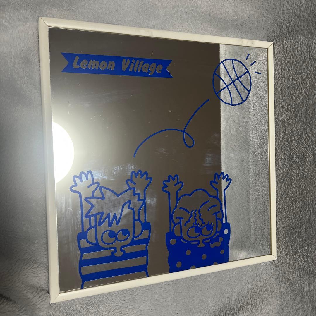レモンビレッジ Lemon Village パブミラー 鏡　バスケット　レトロ