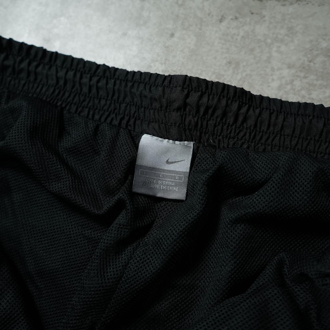 00s NIKE バギーナイロンパンツ 刺繍ロゴ ドローコード y2k テック