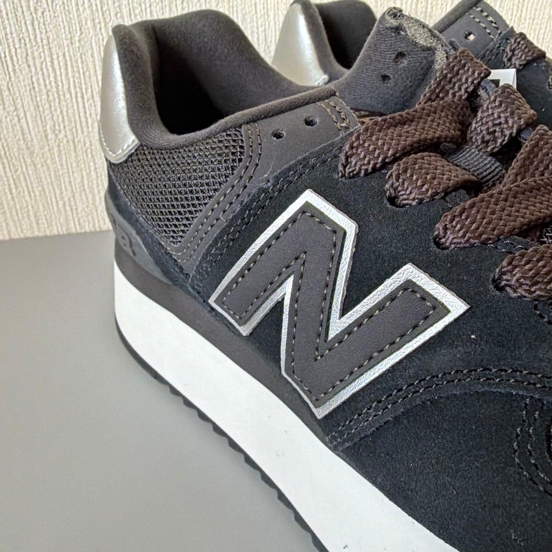 【新品未使用】ニューバランス スニーカー WL574Z ブラック 24.5cm