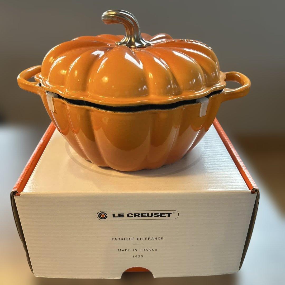 【極美品】LE CREUSET ルクルーゼ カボチャ パンプキン24cm両手鍋