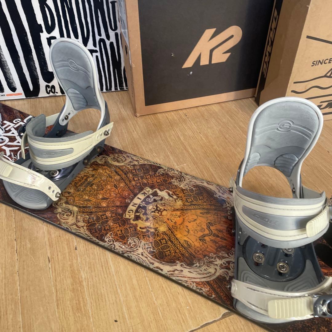 MOSS×RIDE　良質国産　希少サイズ　モス　スノーボードセット　バイン付