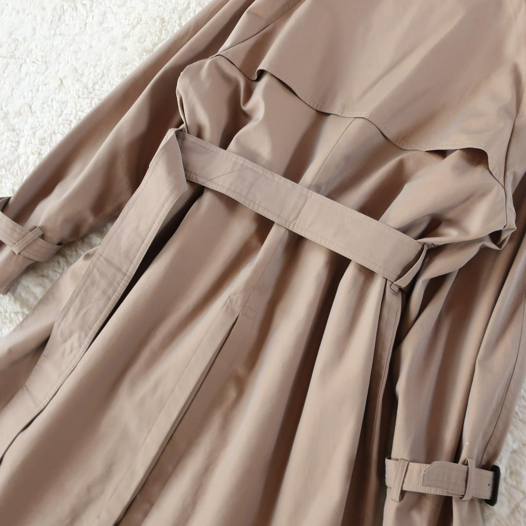 マカフィー コットンギャバジン トレンチコート ライナー付き キャメル 34