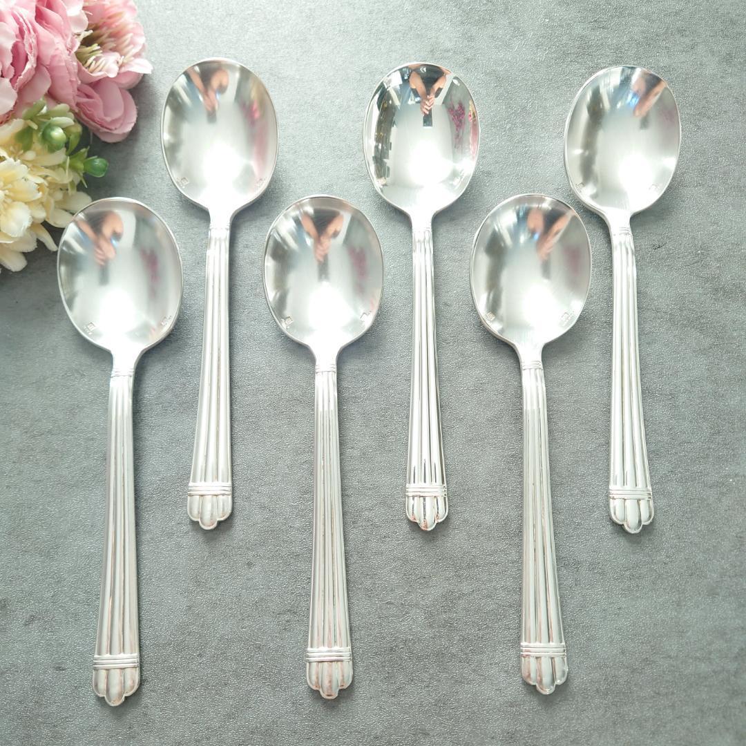 希少 クリストフル アリア コンソメスプーン 6点